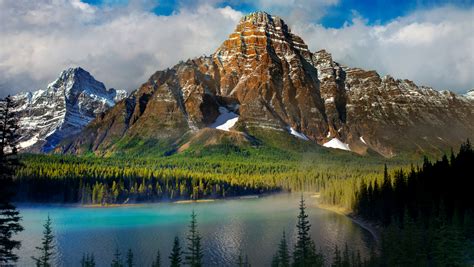 1360x768 Beautiful Scenery Mountains Lake Desktop Laptop Hd Wallpaper