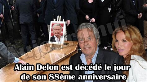 16h43 Alain Delon est décédé le jour de son 88ème anniversaire