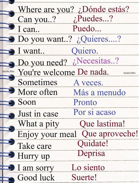 Daily Useful Phrases Palabras Comunes En Ingles Palabras De