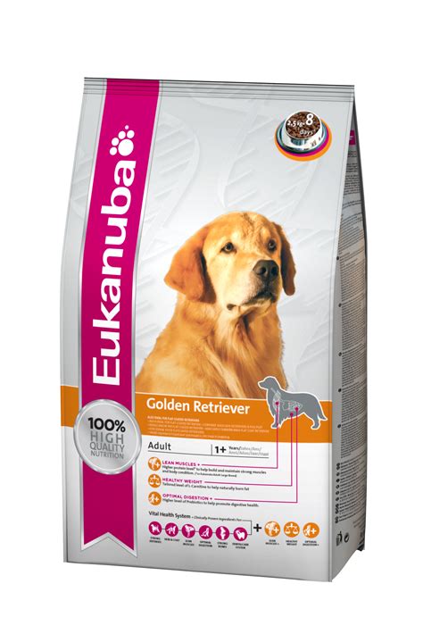 One of the major requirements in a food for golden retriever puppies is the correct ratio of calcium to phosphorus. Eukanuba Dog Food Adult Golden Retriever 12 Kg | DogSpot ...