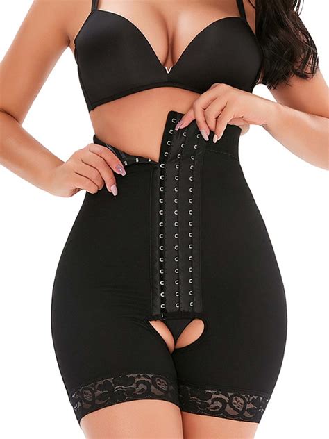 Lallc Womens Plus Size Tummy Control Stretch Push Up Corset Body Shapewear Underwear Walmart