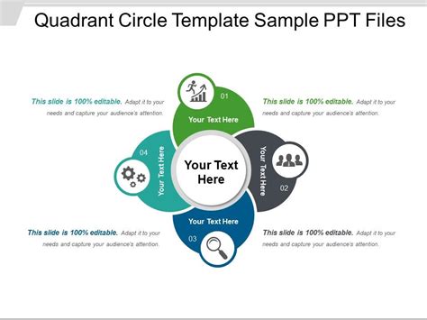 Quadrant Circle Template Sample Ppt Files Ppt Images Gallery