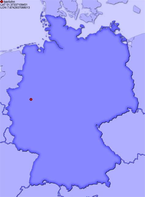 Location Of Iserlohn In Germany Places In