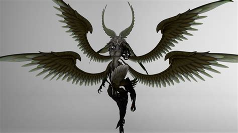 Garuda Rigged Final Fantasy Xiv By Vorineer On Deviantart