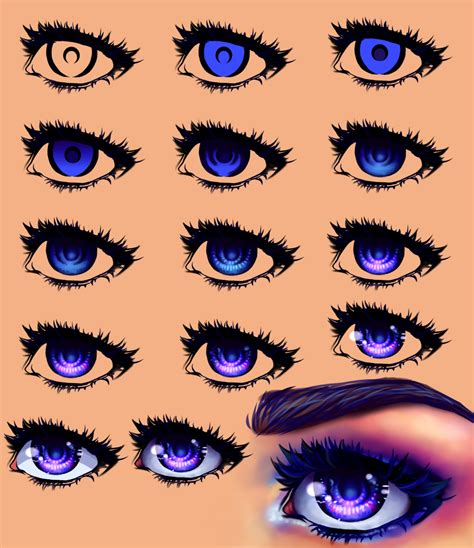 Semi Realisim Anime Eye Semi Realistic Eye Tutorial By Lunatreya On