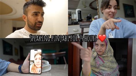 speaking punjabi for 24 hours challenge ️😂 vlog 387 youtube