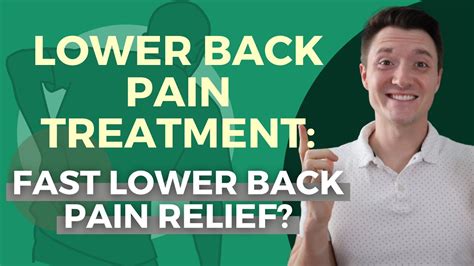 Lower Back Pain Treatment Fast Lower Back Pain Relief Youtube