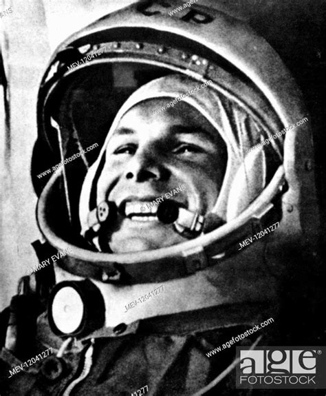 Yuri Gagarin Russian Cosmonaut 12 April 1961 On April 12 1961 He Became The First Human To