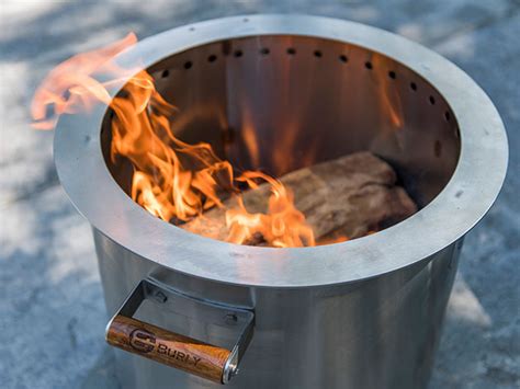 Burly SCOUT Stainless Steel Smoke Reducing Firepit AccuWeather