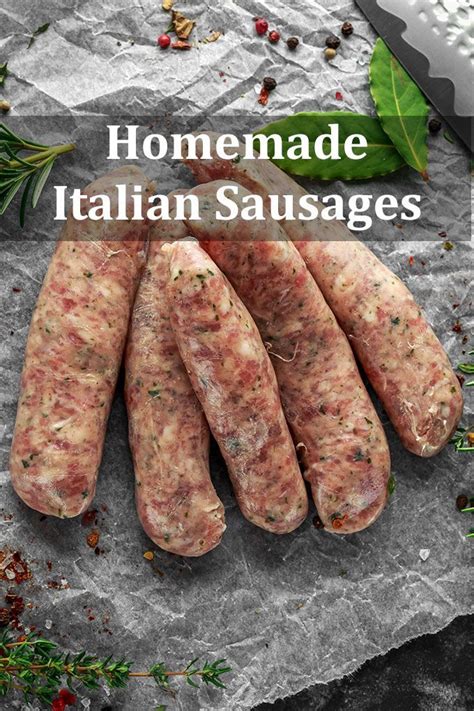 Homemade Italian Sausages Recipe In 2021 Homemade Italian Sausage