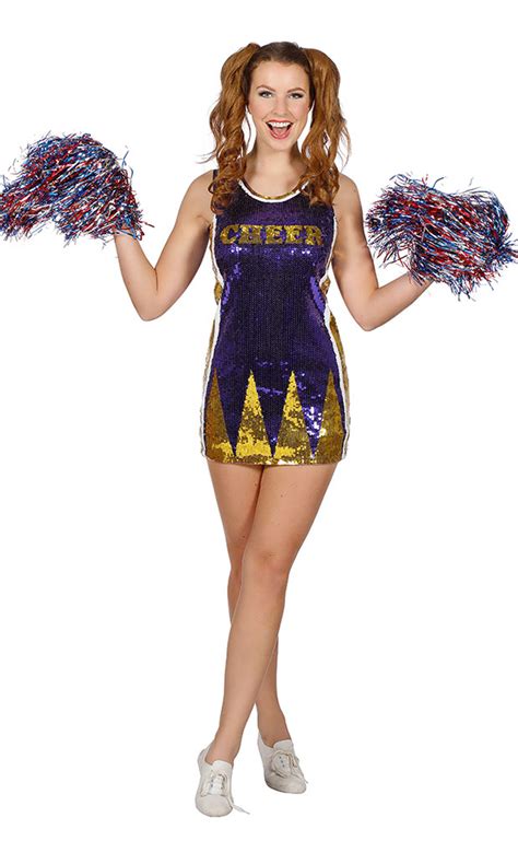 Cheerleader Kostüm Damen Pailletten Cheerleading Uniform Amerika Usa