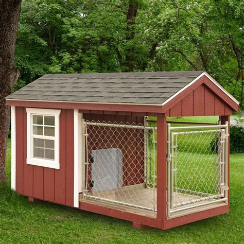 Fully Assembled 4 X 8 Ft Amish 1 Run Dog Kennel Cheap Dog Kennels