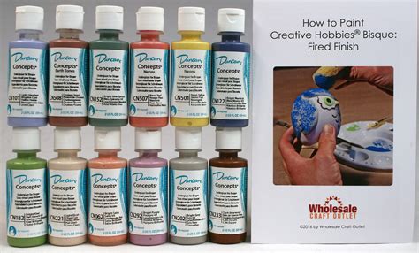 Duncan Cnkit 3 Concepts Underglaze Paint Set 12 Best Selling Colors In