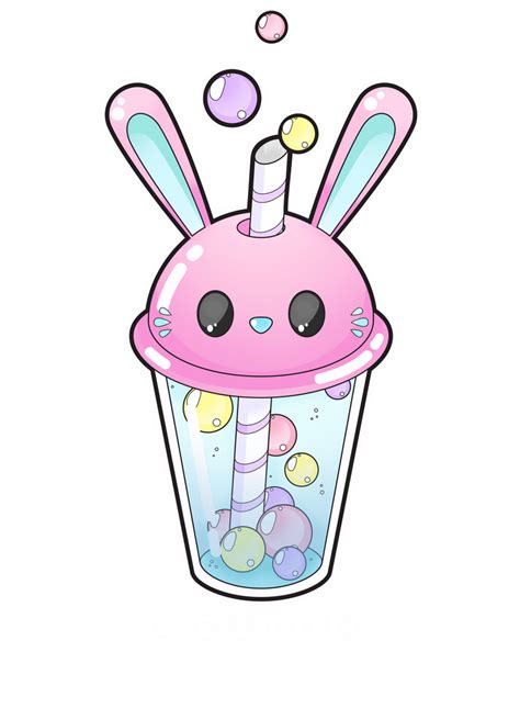 Hope you like the drawing! Bunny bubble tea by Meloxi on DeviantArt