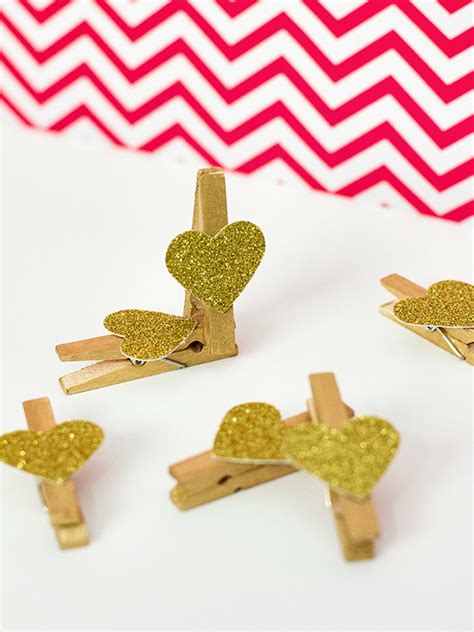 Diy Glitter Heart Clothes Pins Sarah Hearts