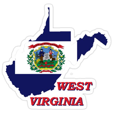 West Virginia State Flag Stickers By Peteroxcliffe