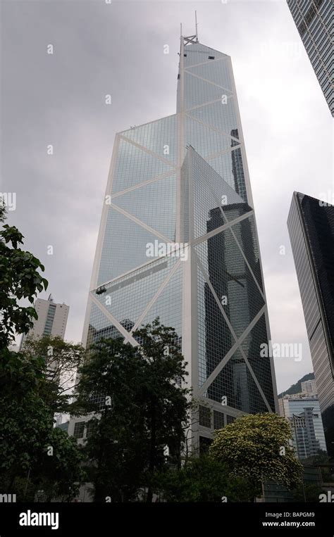 Bank Of China Tower Hong Kong City Stock Photo Alamy