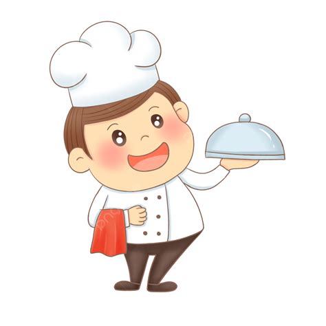 Cute Chef Png Picture Cartoon Cute Chef Vector Material Cook White White Uniform Png Image