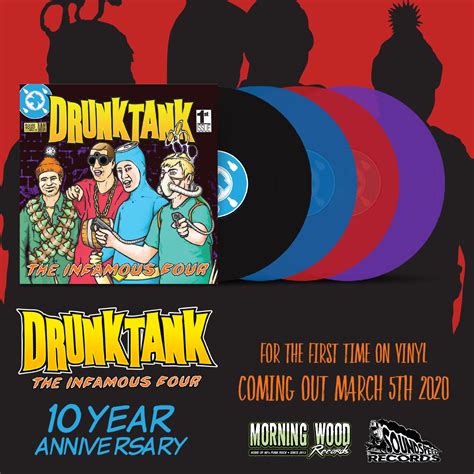 Drunktank “the Infamous Four” Vinyl Re Release Morning Wood Records