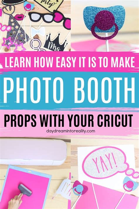 Diy Photo Booth Props With Your Cricut Free Svg Templates Diy Photo