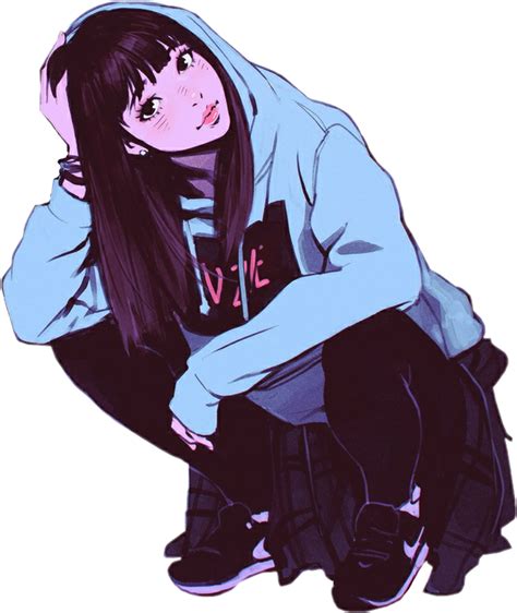 Aesthetic Anime Girl Png Pic Transparent Png Image Pngnice