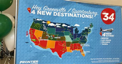 Frontier Airlines Route Map 2018