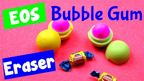 Diy Eos Eraser Bubble Gum Eos Eraser Craft Idea Candy Inspired Diy