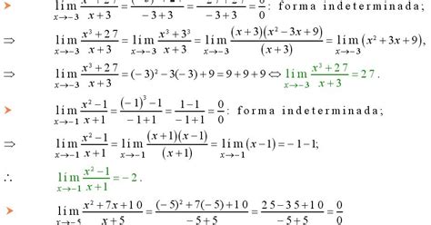 Ejercicios De Matemáticas Limite Indeterminado