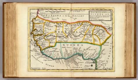 London, 1747 size a new and accurate map of negroland and the adjacent countries; Negroland and Guinea.