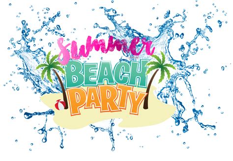 Pool Party Clipart Watercolor Summer Graphics Beach Png Etsy Clip My