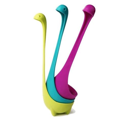 This Set Of Three Adorable Loch Ness Monster Ladles That Will Fetch
