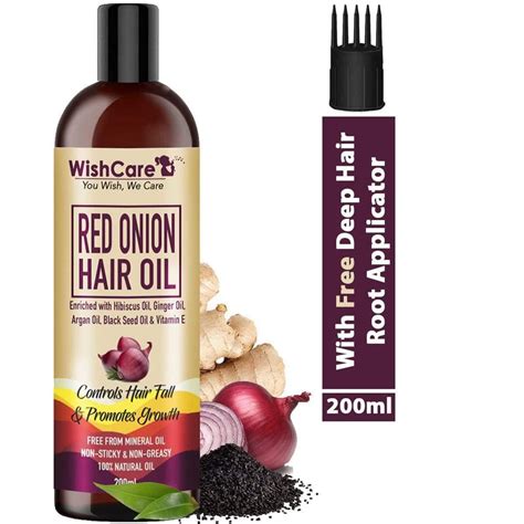 Red Onion Hair Oil Controls Hair Fall Promotes Hair Growth With