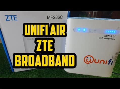 It's any way i can use my own asus router? ZTE MF286C Modem Terbaru Dari Unifi Air - YouTube
