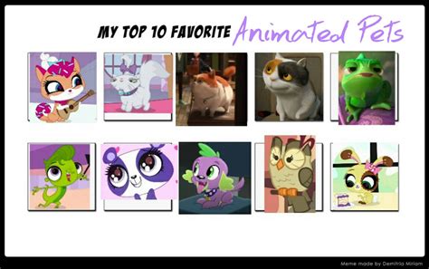 Top10 My Favorite Animated Pets By Nix Achlys On Deviantart