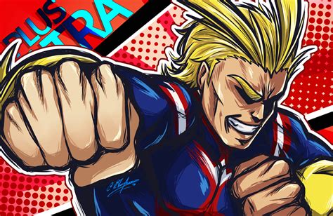 download all might anime my hero academia hd wallpaper