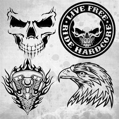 Harley Davidson Svg Svg Dxf Png Epssilhouette Studiocricut Cameo