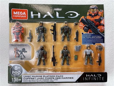Mega Construx Halo Unsc Marine Platoon Pack Halo Infinite 138psc