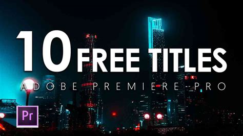 10 Free Titles Clean Premiere Pro Templates Mogrt Trendslogocom