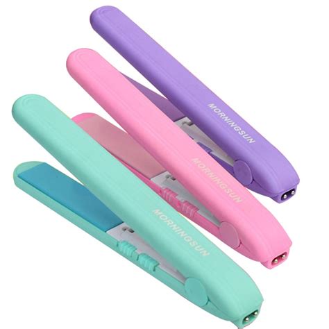 Eu Plug Ceramic Cordless Mini Flat Iron Hair Straightener Detachable