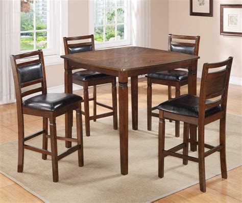 5 Piece Wooden Pub Set With Padded Seats Big Lots Big Lots