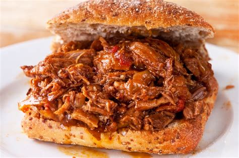 Worcestershire sauce, molasses, prepared mustard, sandwich buns and 7 more. JB's Slow Cooked BBQ Beef Sandwiches • The Heritage Cook