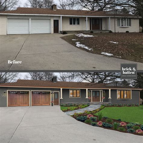 Michigan Before And After Ranch House Remodel Home Exterior Makeover