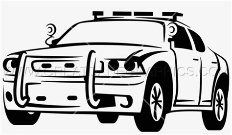 Police Car Police Car Clipart Black And White Transparent Png