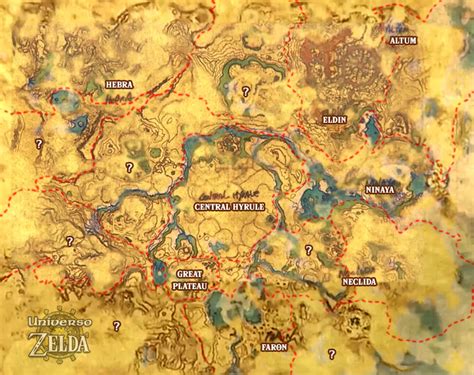 Zelda Breath Of The Wild Mapa De Santuarios Bilder