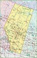 Large detailed map of Alberta with cities and towns
