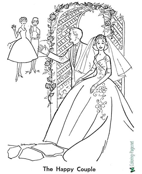 Barbie Wedding Coloring Pages