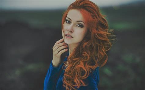 Free Download Women Redheads Long Hair Models Wallpapers 1920x1200