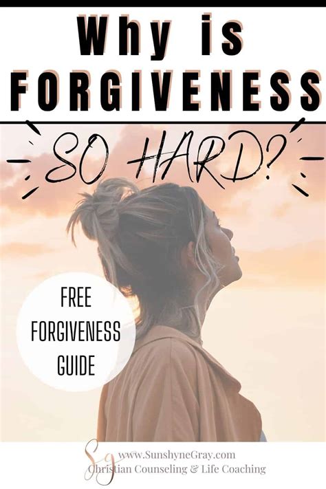 Why Is Forgiveness So Hard Christian Counseling