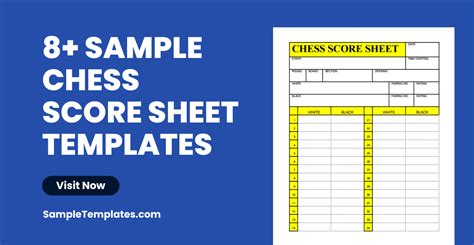 Free 8 Sample Chess Score Sheet Templates In Pdf Ms Word