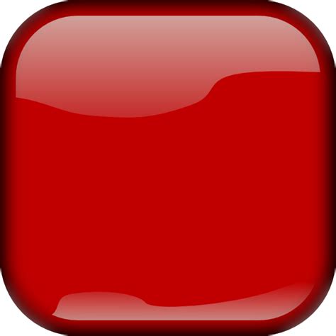 Red Square Button Clip Art at Clker.com - vector clip art online png image